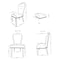 Alaterre Furniture Savoy Upholstered Dining Chairs, Cream Set of 2, PR ANSV02FDC - alternate 6